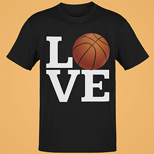 LOVE Basketball Sports Athlete Court Player Gift www.universityofheaven.com