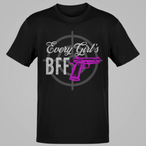 Every Girls BFF Hot Pink Pistol Handgun with Target