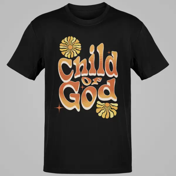 Child of God Retro Christian Faith Religious Spiritual