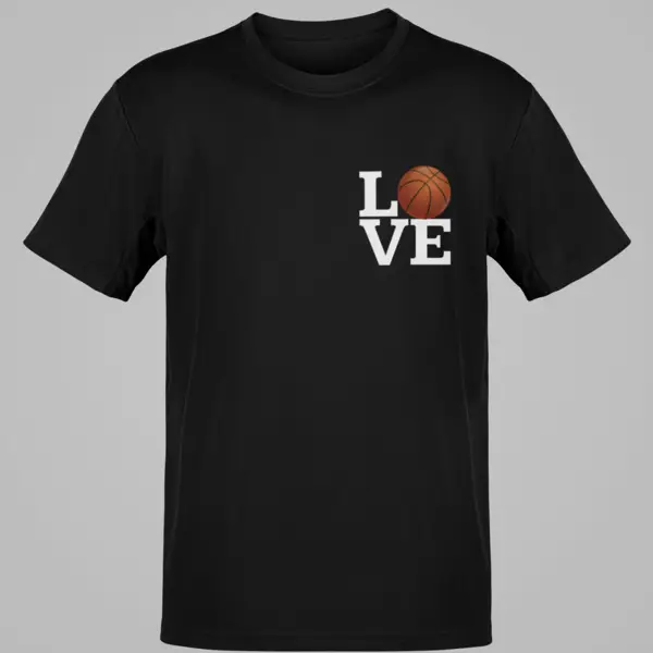 Love Basketball Fan Gift Graphic Tee Sports Enthusiast