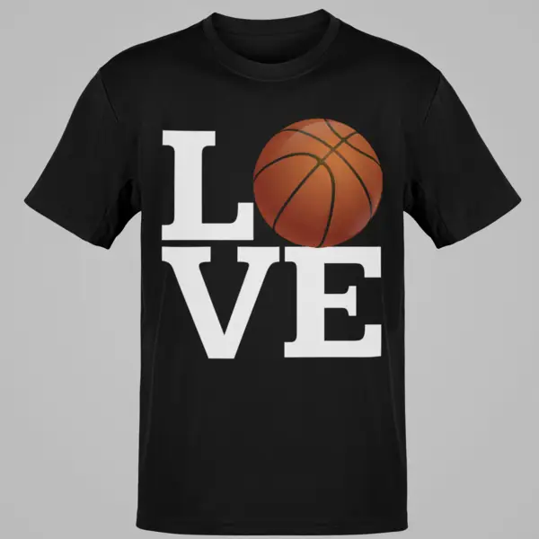 Love Basketball Fan Gift Graphic Tee Sports Enthusiast