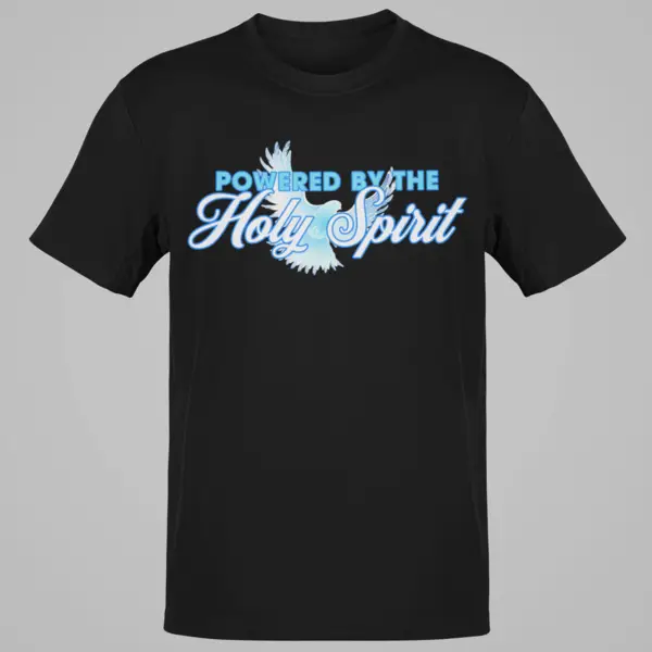 Powered by the Holy Spirit Christian Faith Tee