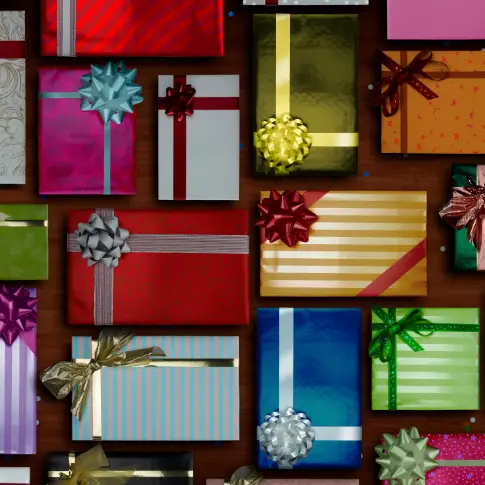 Colorful Gift Boxes Festive Holiday Celebration Christmas