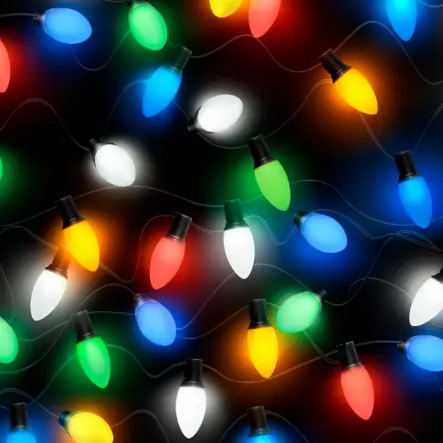 Fun Colorful Christmas Lights Pattern Holiday Festive Gift