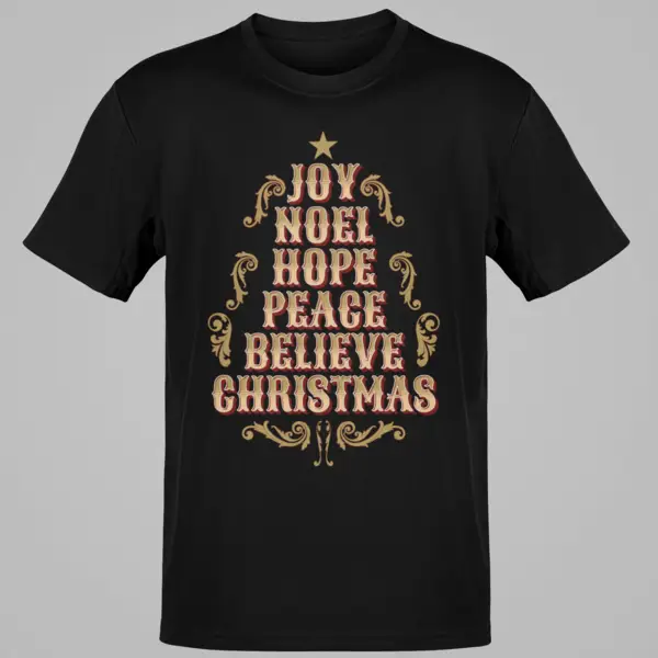 Joy Noel Hope Peace Believe Christmas Holiday Cheer