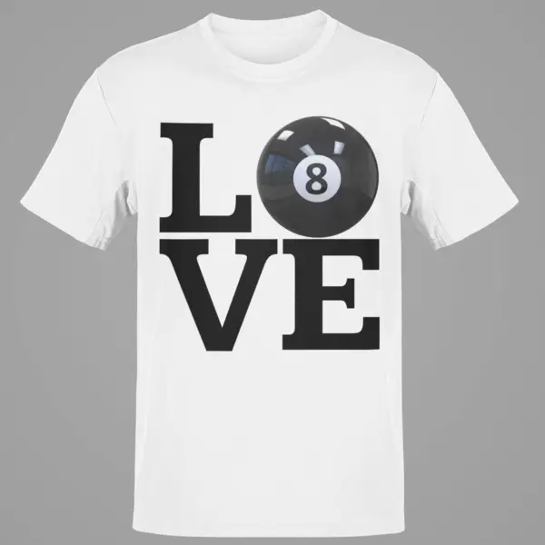 Love 8 Ball Billiards Pool Enthusiast Gift