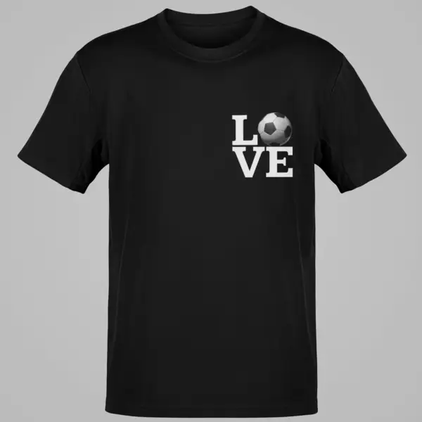 Love Soccer T-Shirt for Fans and Players Casual Wear