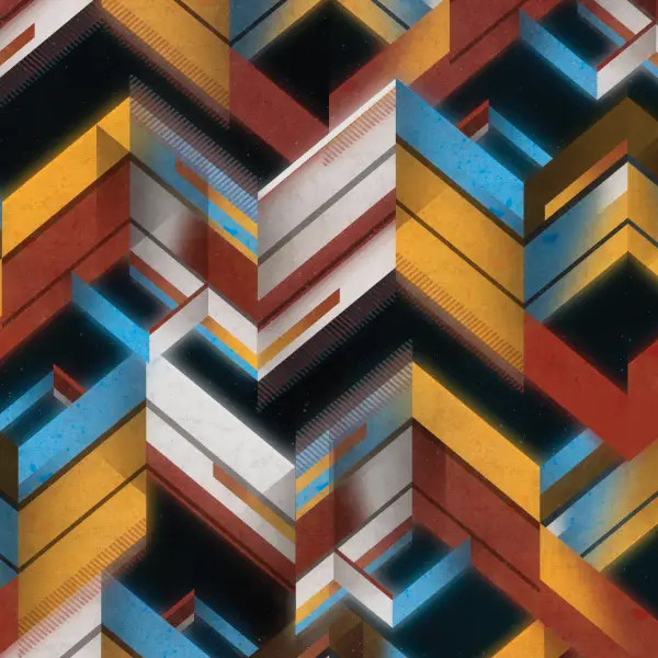 colorful moving zigzag