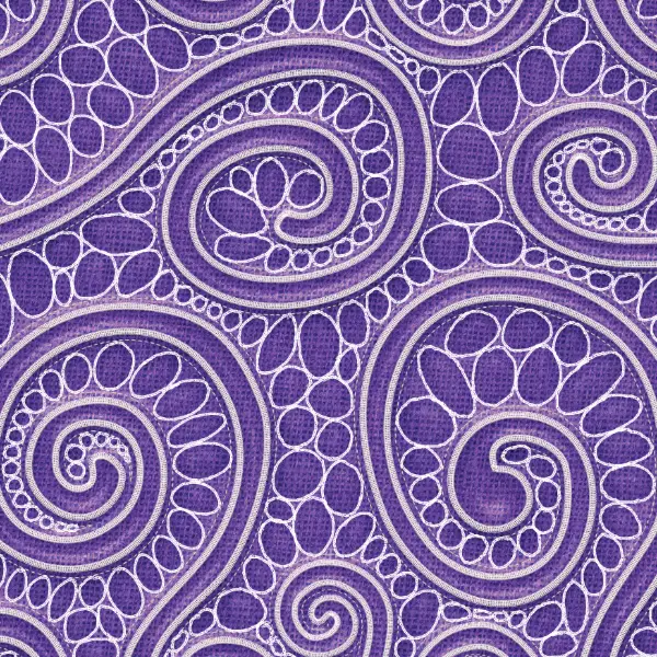 purple swirl ornate design